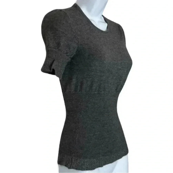 Dolce & Gabbana Alpaca Blend Knit Sweater Top Size 42 Gray Quiet Luxury Top - Picture 3 of 16